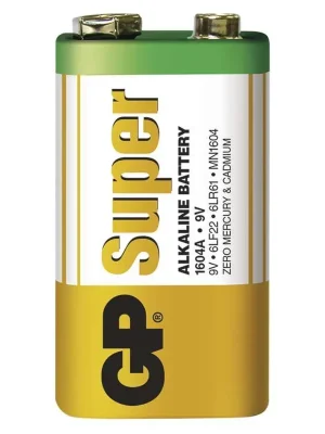 GP alkalická baterie SUPER 9V (6LF22) 1BL *B1351 Nejprodávanější