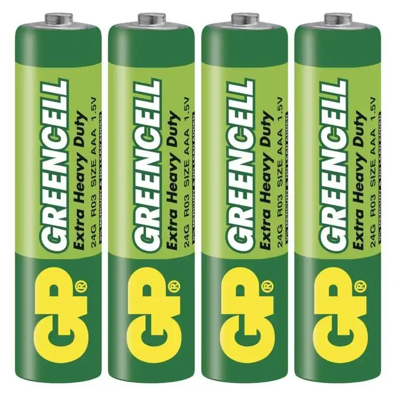 Výhodná Nabídka GP zinková baterie GREENCELL AAA (R03), 4SH *B12104