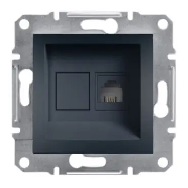 Asfora - Zásuvka telefonní RJ11, antracit *EPH4100171 Schneider electric Cenová Bomba