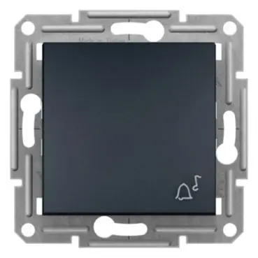 Asfora - Ovládač tlačítkový zvonek 1/0 bezšroubový, antracit *EPH0800171 Schneider electric Jen Po Omezenou Doba