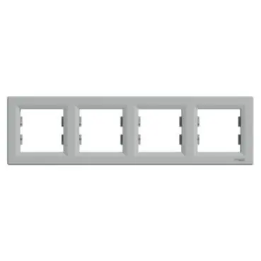 Asfora - Krycí rámeček čtyřnásobný, alu *EPH5800461 Schneider Electric Koupit Online