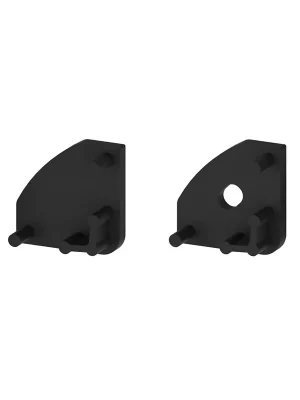 Vysoce Kvalitní Koncovka profilu EC-PROFIL (YB) B (2pcs/SET) barva černá GXLP313 Greenlux