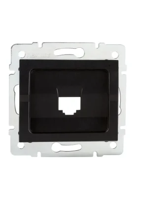 Adaptér LOGI 02-1399-042 datové zásuvky 1xRJ45 barva černá matná 33571 Kanlux Aktuální