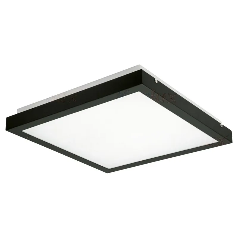 Nejprodávanější Svítidlo LED TYBIA 38W-NW-SE B přisazené stropní svítidlo s čidlem pohybu barva černá 24643 Kanlux