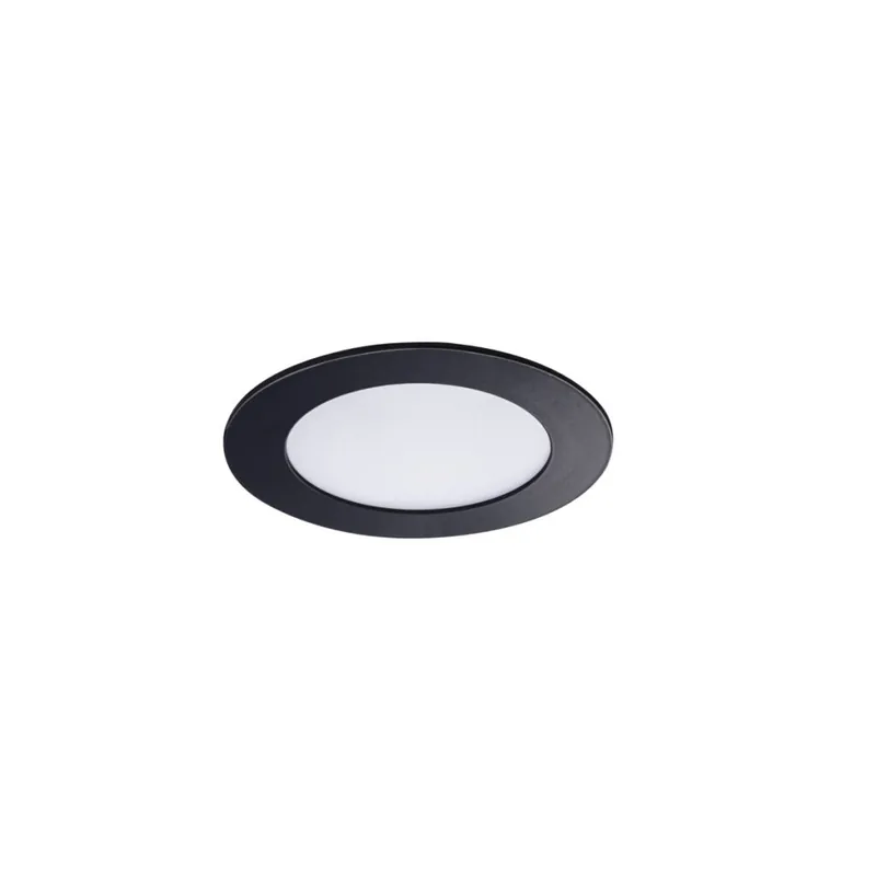 Časově Omezené Svítidlo LED ROUNDA V2LED6W-WW-B vestavné typu downlight barva černá 33562 Kanlux