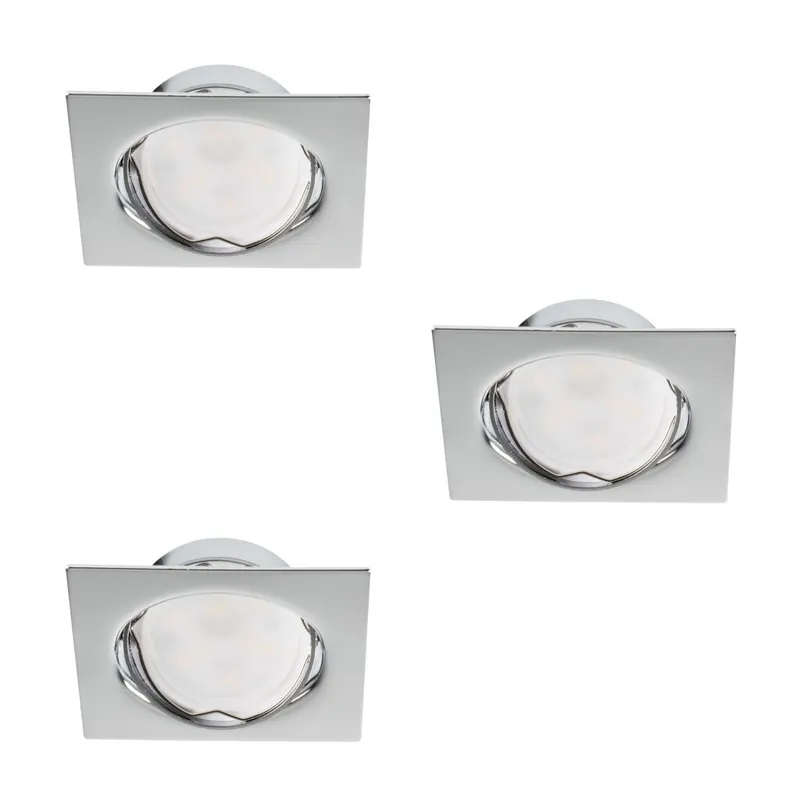 Horká Nabídka Svítidlo LED TRIBIS II L C sada podhledových svítidel barva chrom 23844 Kanlux
