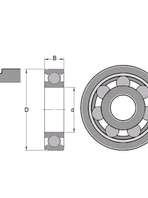Super Cena SKF 6205 N – ložisko 25×52×15 mm