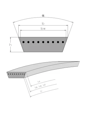 Rubena variátorový 30x10x900 Li – řemen Speciální Cena