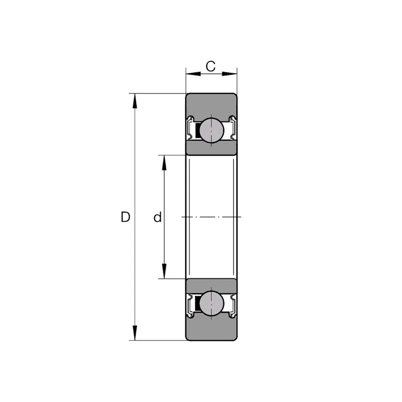 Super Cena INA LR608-2RSR-HLC – ložisko 8×24×7 mm