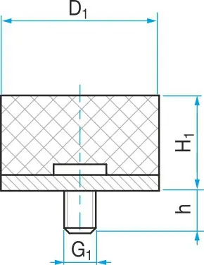 Silentblok typ 4 - 40x25 M12x30 Super Cena