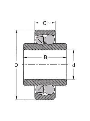 Značkový ZKL PLC 11-4 – ložisko 8×22×7 mm