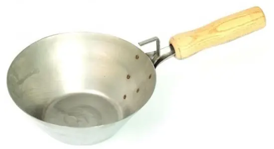 Zednická naběračka s dřevěnou rukojetí 215mm Cenově Výhodný