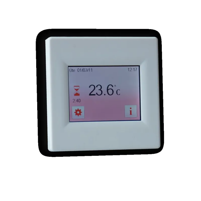 FENIX Termostat TFT dotykový elektronický, programovatelný, snímá teplotu prostoru i podlahy Vysoce Kvalitní