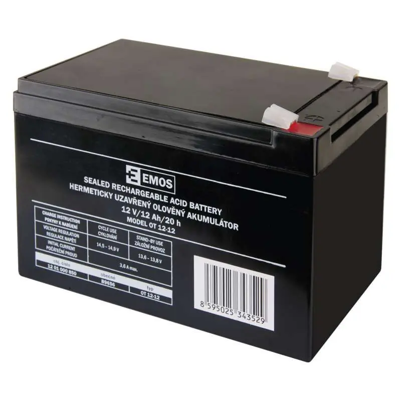 Zlevněný EMOS Akumulátor GT12-12 12V/12Ah