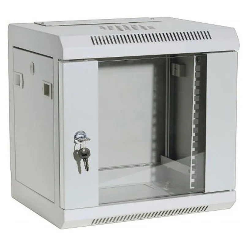 Nástěnný datový rozvaděč LAN-TEC 10" 9U skleněné dveře šedý WM.3209.G 2011-074 Objednat Nyní