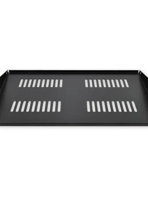 Police LAN-TEC 19" s perforací 1U hloubka 250mm nosnost 40 kg, úchyt na přední a zadní lišty, černá SH.0250.040 1911-029 Ověřený