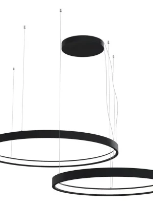 Závěsné svítidlo LED2 CIRO SET 2 P-Z B TRIAC DIM 100W 7000lm 3000K/4000K černá LED2 3275353DT Ověřený