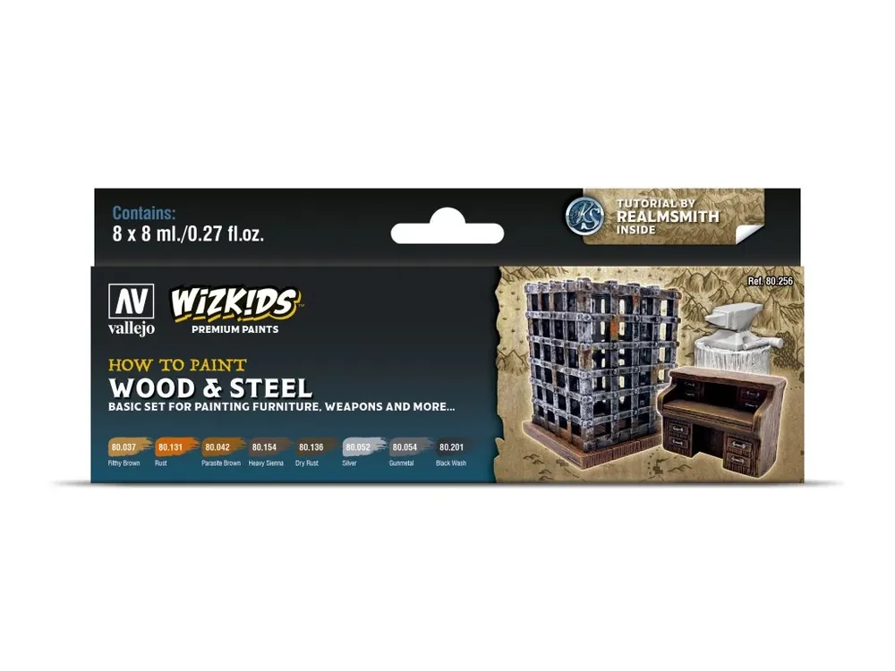 Must-Have Vallejo Wizkids Premium Set 80256 Wood & Steel (8)