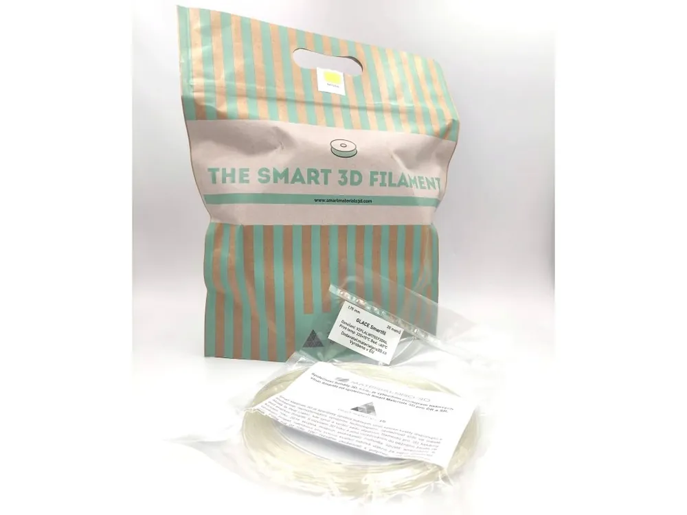 VZOREK 20 METRŮ - GLACE filament natural průhledný 1,75 mm Smartfil Rychlé Dodání