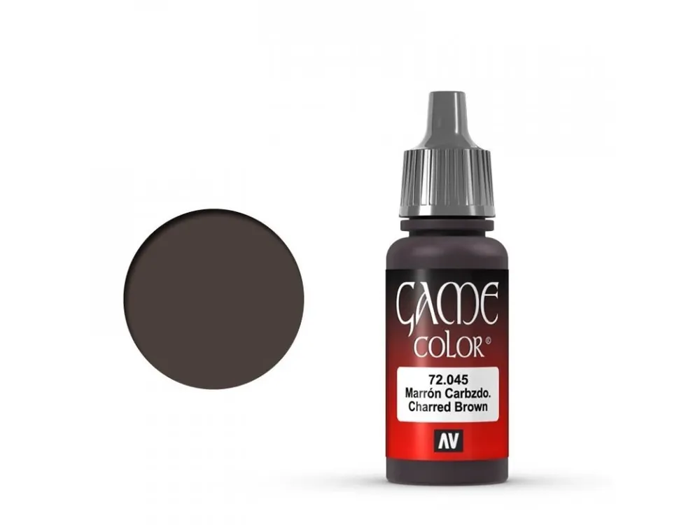 Sezónní Sleva Vallejo Game Color 72045 Charred Brown 18 ml