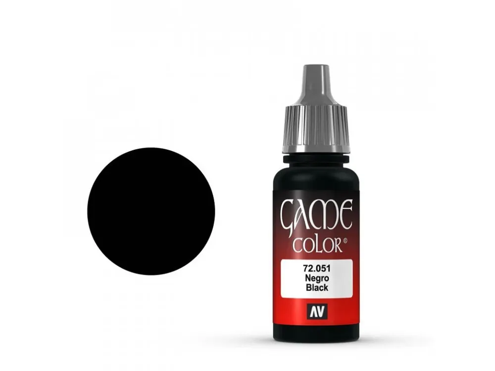 Omezená Nabídka Vallejo Game Color 72051 Black 18 ml