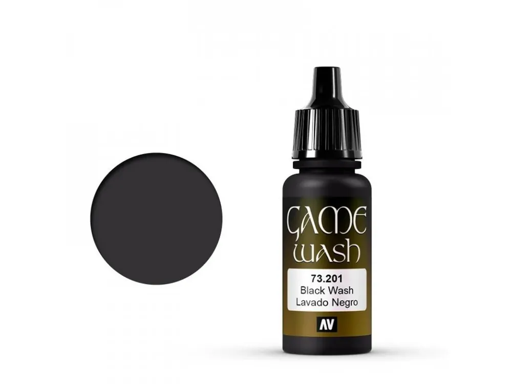 Oblíbený Vallejo Game Color 73201 Black 18 ml