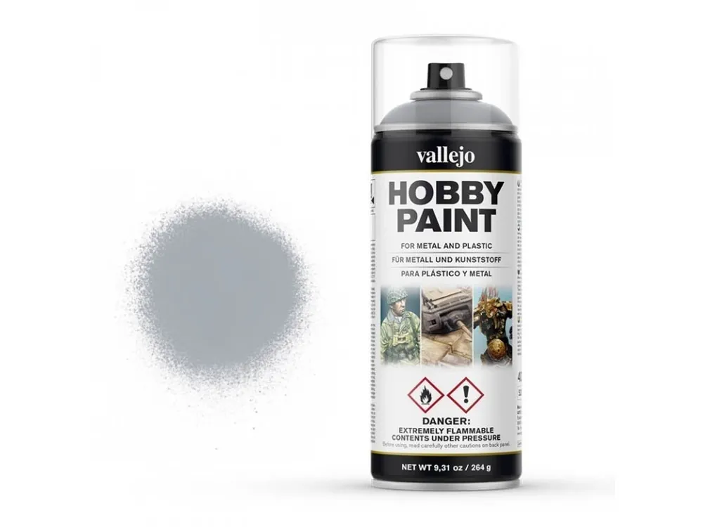 Novinka Vallejo Hobby Spray Paint 28021 Silver 400 ml