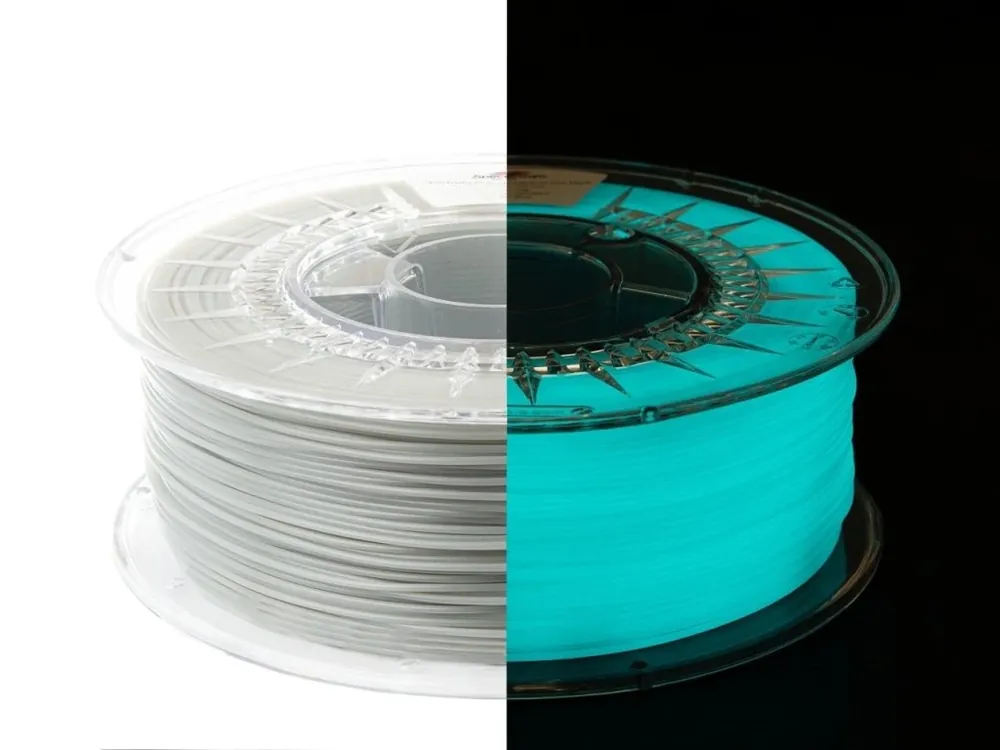 PLA filament Glow in the Dark Blue 1,75 mm Spectrum 1 kg Levný