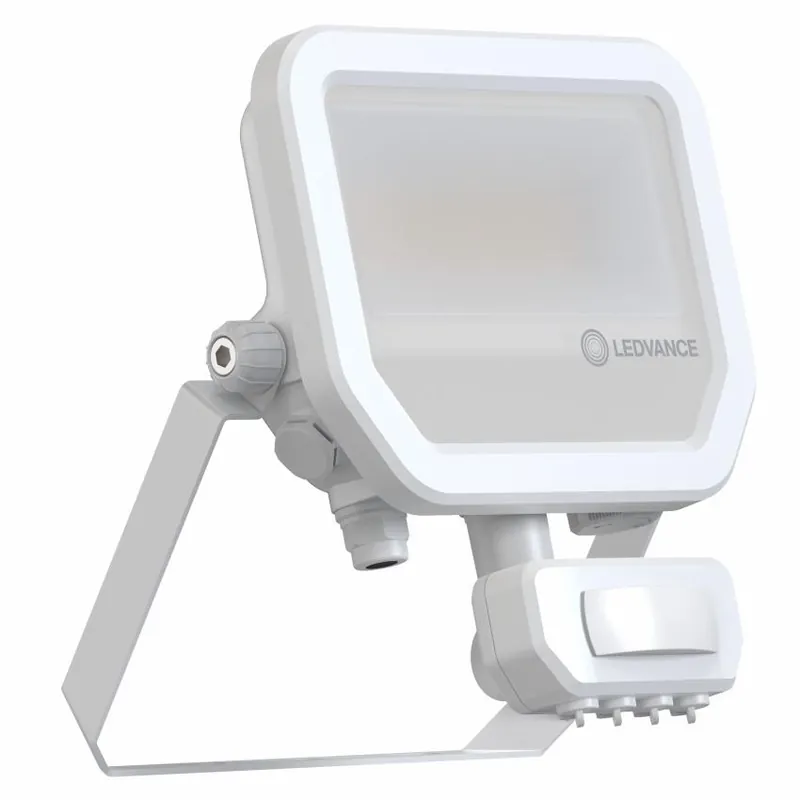 LED reflektor s pohybovým čidlem LEDVANCE FL 20 SN P 11W/17W 1465 lm/2200 lm 3000K IP65 bílý Omezená Nabídka