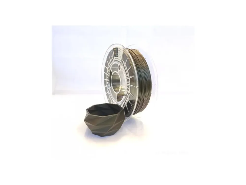 Nejprodávanější PETG filament BICOLOR METALLIC 1,75 mm GREEN BROWN Print With Smile 0,75 kg