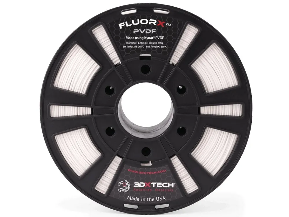 FLUORX PVDF filament natural 1,75 mm 3DXTECH 750 g Nejlepší Cena