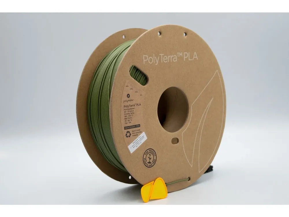 Originální PLA PolyTerra filament Army Dark Green 1,75 mm Polymaker 1000 g