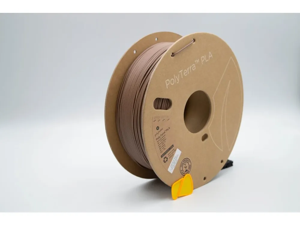 PLA PolyTerra filament Army Brown 1,75 mm Polymaker 1000 g Víkendová Akce