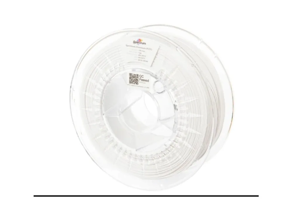 Oblíbený PCTG filament artický bílý 1,75 mm Spectrum 1 kg