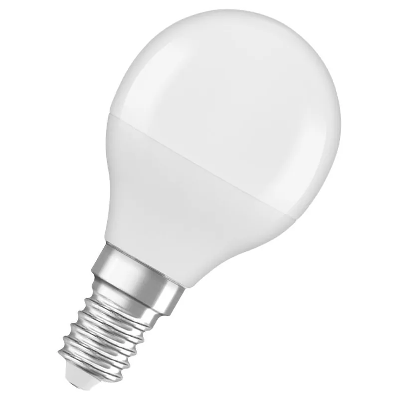Akční Cena LED žárovka mini globe LEDVANCE CLP40 E14 4.9W (40W) 470 lm 2700K 827 matná