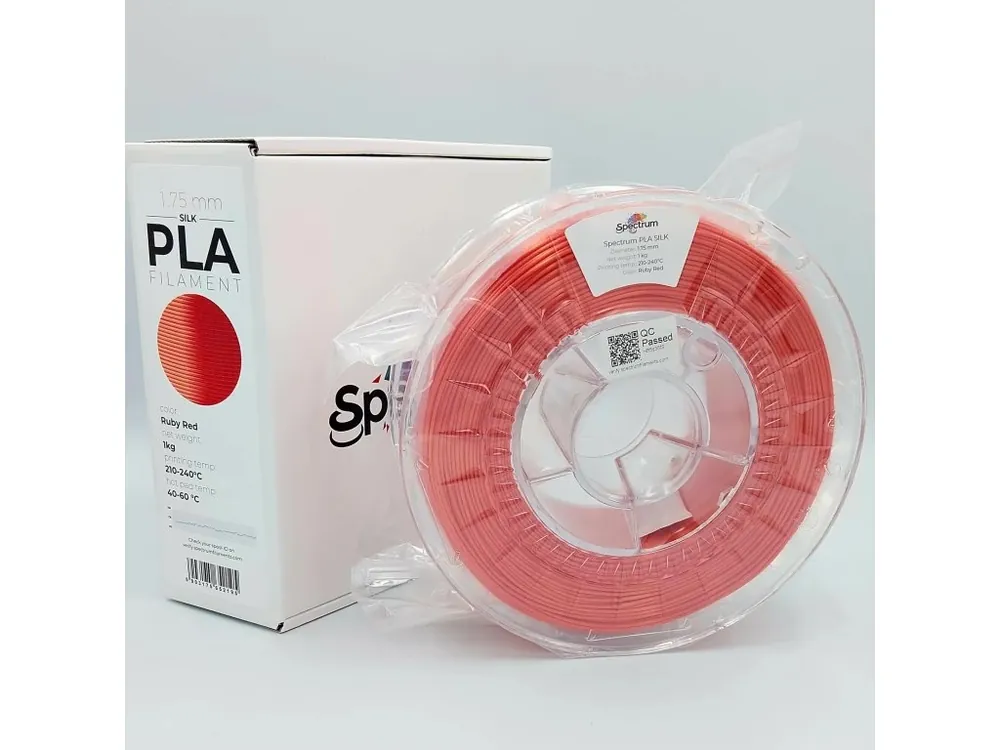Objednat Nyní PLA Silk filament Ruby Red 1,75 mm Spectrum 1 kg