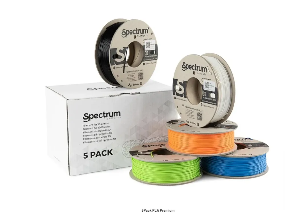 PLA Spectrum 5Pack Premium (5x 0,25 kg) Ihned K Objednání