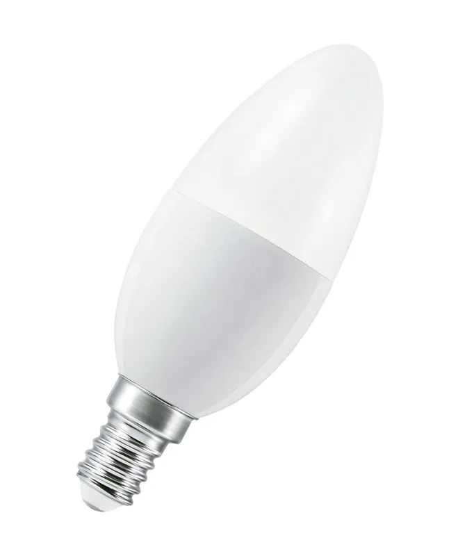 Aktuální LED žárovka svíčka LEDVANCE SMART WIFI B40 E14 4.9W (40W) 470 lm 2700-6500K 827-865 TW matná