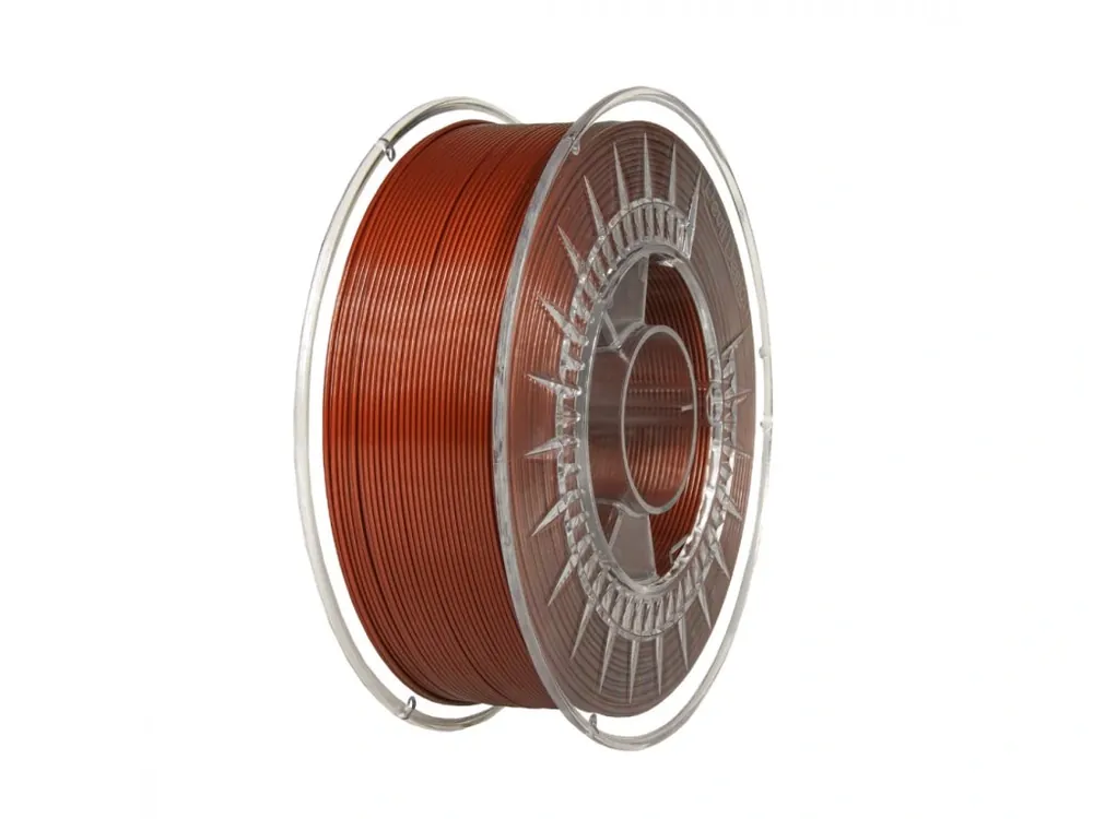 Sleva PLA filament 1,75 mm tmavý měděný Devil Design 1 kg