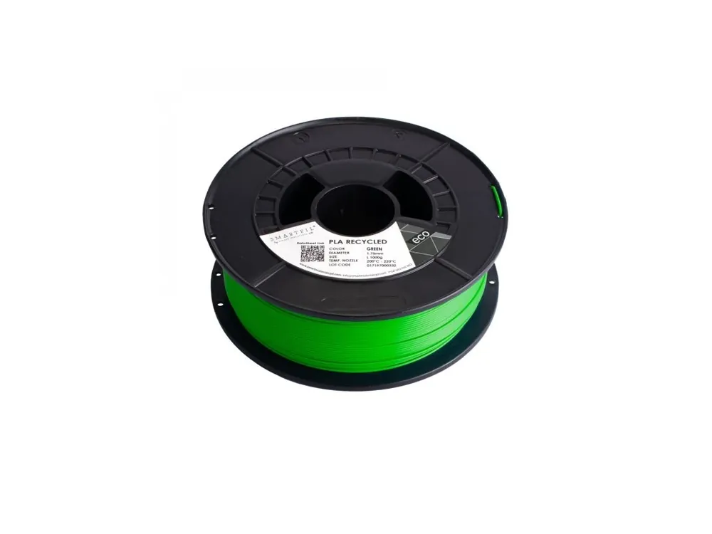 PLA filament z recyklátu zelený 1,75 mm Smartfil 1 kg Top Prodej