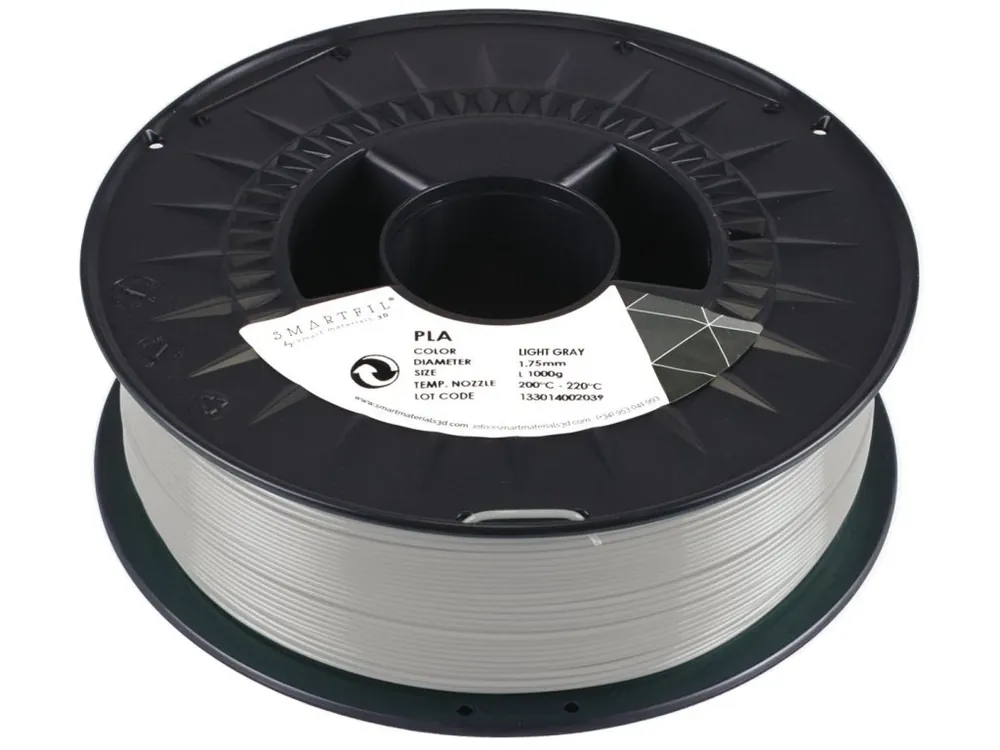 Must-Have PLA filament světle šedý 1,75 mm Smartfil 1 kg