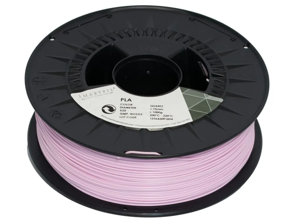 Novinka PLA filament pastelově růžový QUARTZ 1,75 mm Smartfil 1 kg