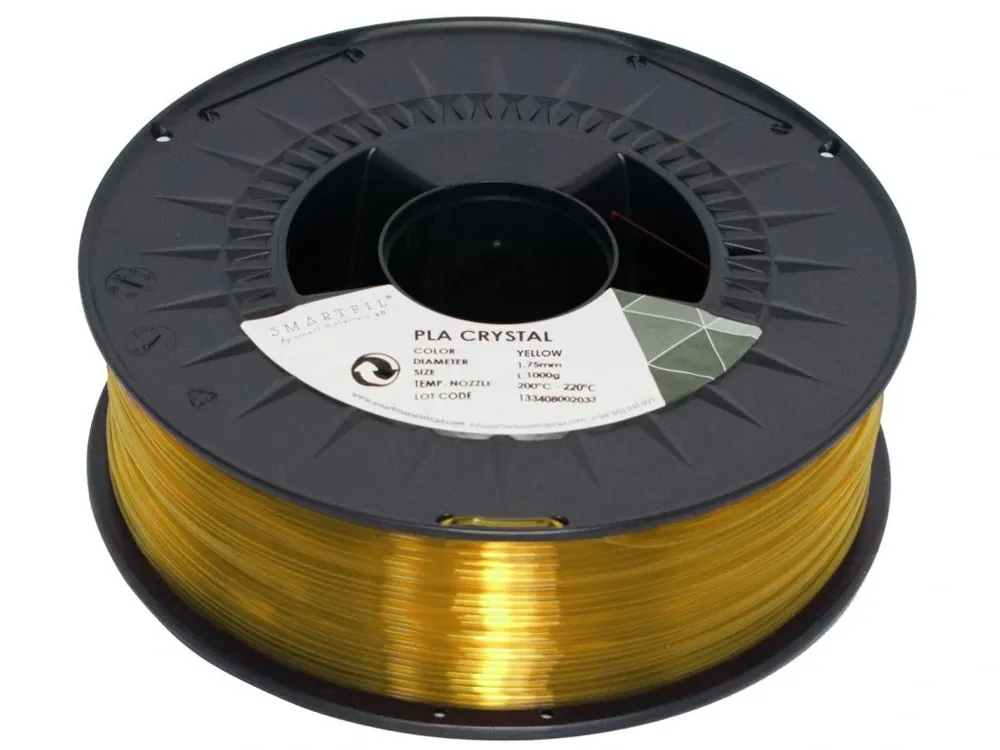 PLA filament CRYSTAL Yellow 1,75 mm Smartfil 1 kg Super Cena