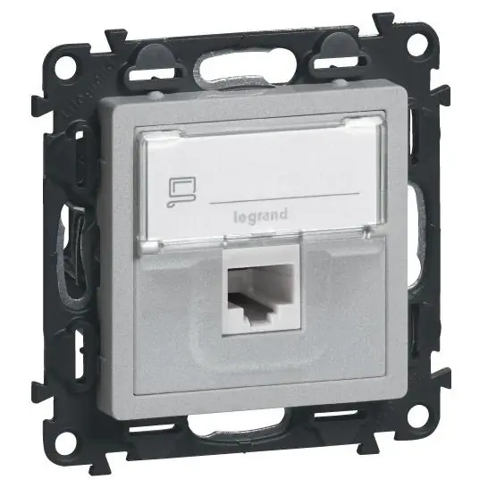 Expresní Doručení Datová zásuvka Legrand Valena Life 1xRJ45 UTP cat5e LIN, 75C5UH1, hliník