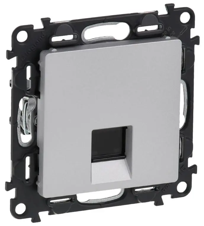 Ověřený Datová zásuvka Legrand Valena Life 1xRJ45 UTP cat6 LCS, 753342, hliník