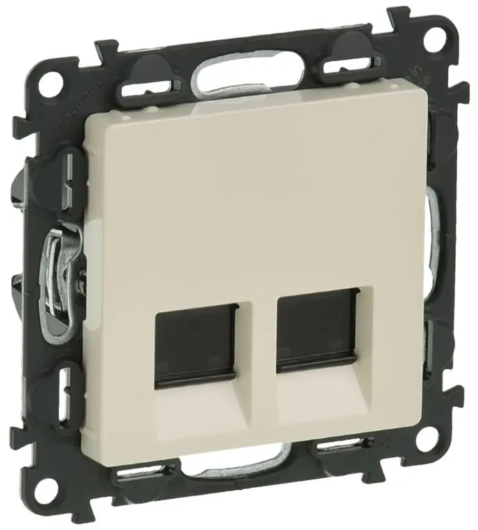 Datová zásuvka Legrand Valena Life 2xRJ45 STP cat6a LCS, 753249, béžová Speciální Cena