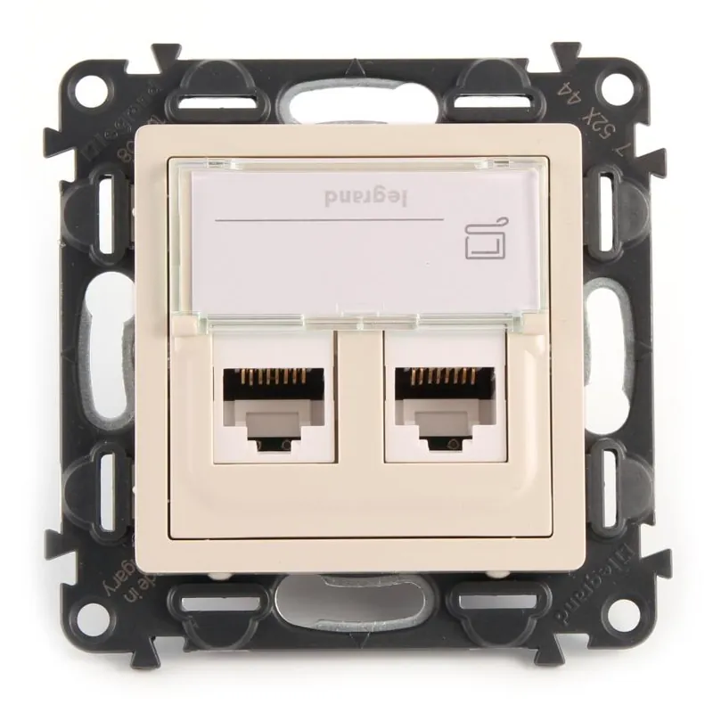 Datová zásuvka Legrand Valena Life 2xRJ45 UTP cat6 LIN, 75C6UE2, béžová Nízká Cena