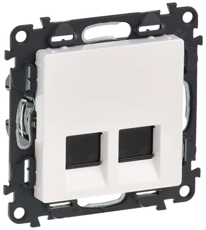 Datová zásuvka Legrand Valena Life 2xRJ45 STP cat6 LCS, 753147, bílá Jen Po Omezenou Doba