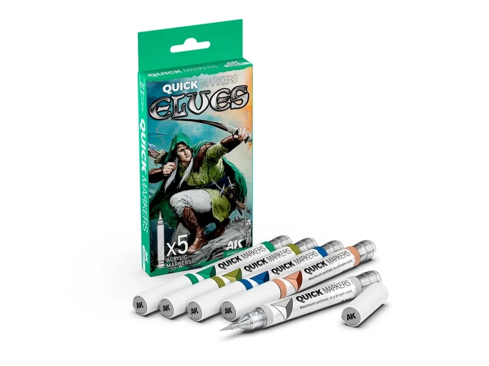 Oblíbený AK QUICK MARKER SET AKMQ101 ELVES 5x akrylový fix