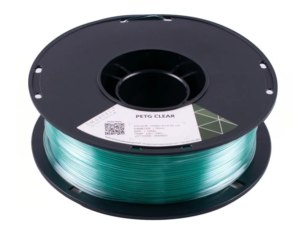 Horká Nabídka PETG CLEAR filament Himalaya Blue 1,75 mm Smartfil 1 kg